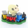 Schaf "Bähnli", mit Eisenbahn