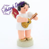 Engel stehend mit Ukulele, rote Flügel