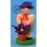 Blumenmädchen orange/blau