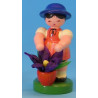 Blumenmädchen orange/blau