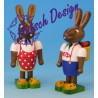 Osterhasenpärchen mit Korb