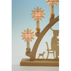 Schwibbogenaufsteckstern  6.8 x 6.8x2.5cm