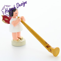 Engel stehend mit Alphorn,...