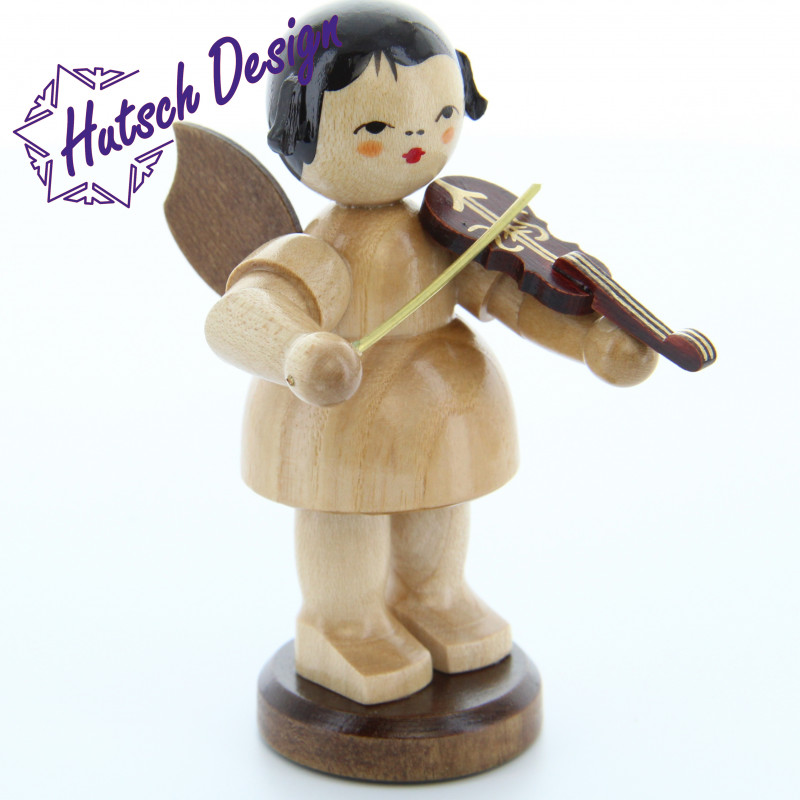 Engel stehend groß mit Violine, natur