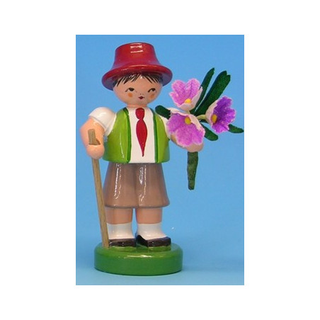 Blumenjunge grün/rot