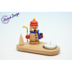 SM Hockeyspieler mit Mütze natur 10cm