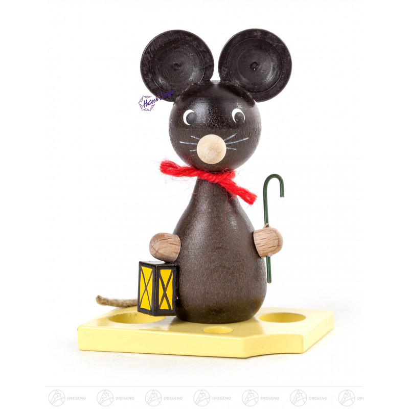 Maus mit Laterne  Größe: 7 cm