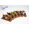 Raeuchermotorrad Cross gelb  27 x8 x 16cm