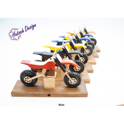 Raeuchermotorrad Cross blau  27 x8 x 16cm