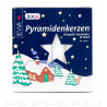 Pyramidenkerzen 17 mm weiß (18)  16 Pck. im Karton