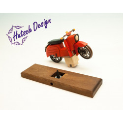 rote Schwalbe Raeuchermoped Simson 28x8x14,5cm
