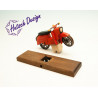 rote Schwalbe Raeuchermoped Simson 28x8x14,5cm