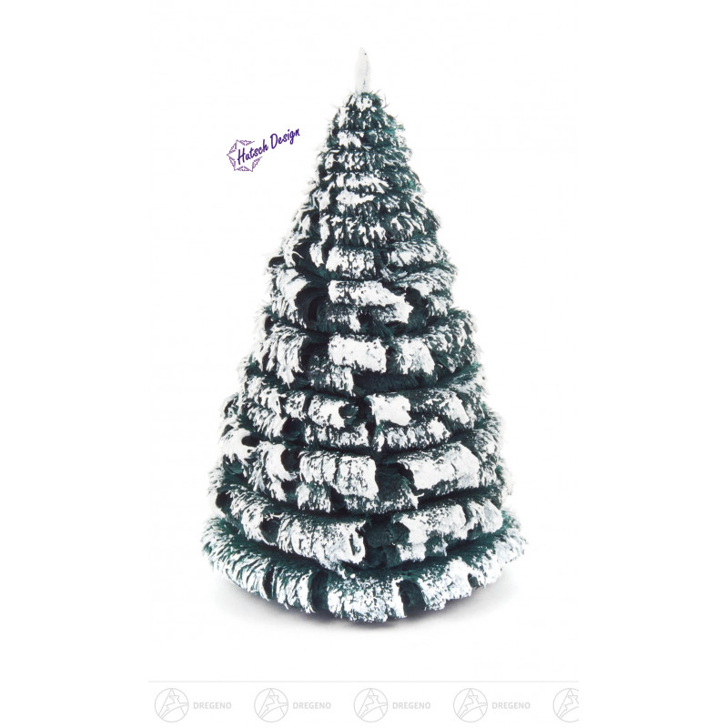 Rauhreifbaum grün/weiß 8 cm (3)