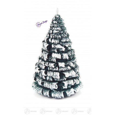 Rauhreifbaum grün/weiß 8 cm (3)