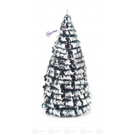 Rauhreifbaum grün/weiß 12 cm (3)