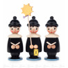 Kurrendefiguren schwarz (3) 14  5 cm