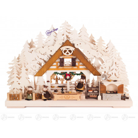 Schwibbogen 3D »Weihnachtsbäckerei« klein, elektr. Beleuchtung