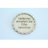 Bierdeckel Sprüche Kettenblatt gelasert 1Stück