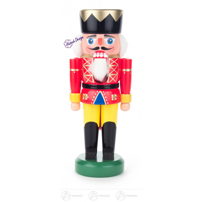 Nussknacker König rot-gelb, 21cm