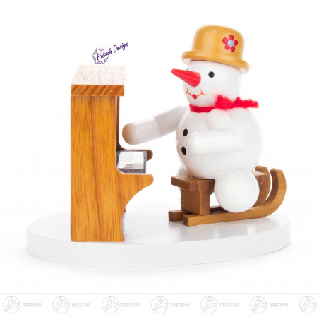 Schneemann Klavierspieler