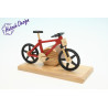 Raeucherfahrrad rot EBM  Edition 22 x9 x14 cm