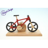 Raeucherfahrrad rot EBM  Edition 22 x9 x14 cm