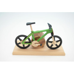 Raeucherfahrrad gruen EBM  Edition  22 x9 x 14 cm