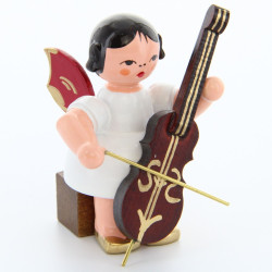 Engel sitzend mit Cello,...