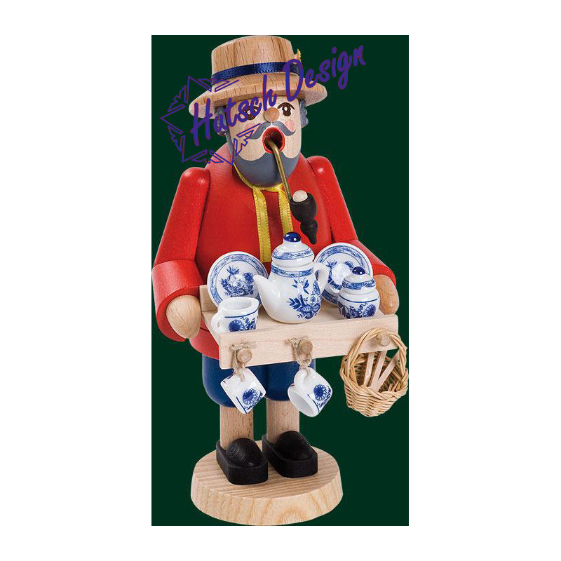 Räuchermann Porzellanhändler  18 cm