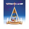 Pyramide mit Weihnachtsmann  Seiffener Dorf