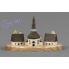 Teelicht Seiffner Dorf  Seiffener Dorf ca.9cm