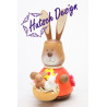 Wackelhase mit Babys  9,8 cm
