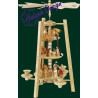 Pyramide Christi Geburt 3-st., natur  42 cm