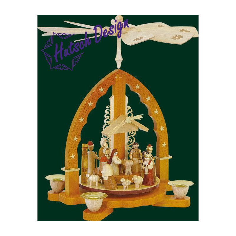 Pyramide Christi Geburt, natur  27 cm