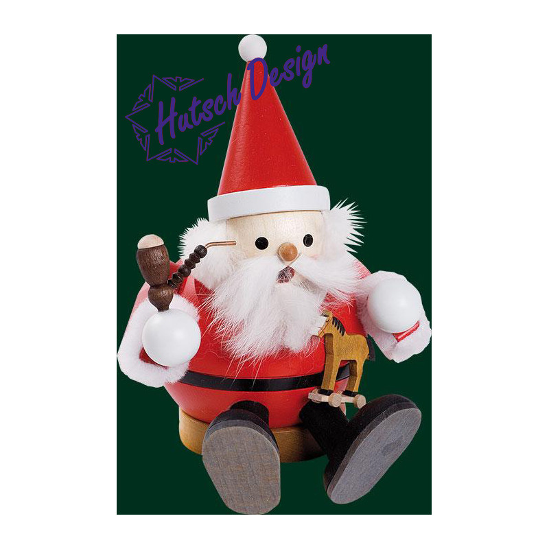Kugelrauchmann Weihnachtsmann, sitzend  15 cm
