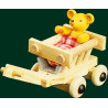 Bär im Handwagen  4.5 cm
