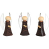 Engel, 3er Set 7cm