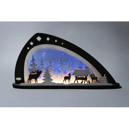 Schwibbogen LED Waldtiere 66,0 x 33,8 x 6,0 cm