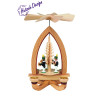 Pyramide mit Bergleute (farbig) 28cm