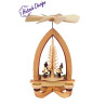 Pyramide mit Wintersportler 28cm