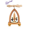 Pyramide mit Bergleute (farbig) 26cm