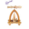Teelichtpyramide mit Lampionkinder 26cm