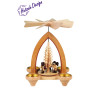 Teelichtpyramide mit Waldleute 26cm
