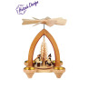 Teelichtpyramide mit Winterkinder 26cm