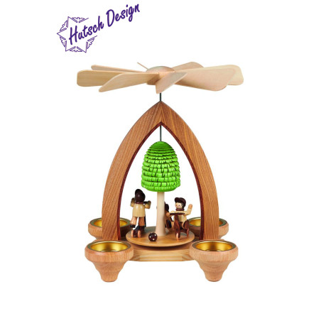 Teelichtpyramide mit Spielwiese 26cm