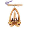 Teelichtpyramide mit Kurrende 28cm