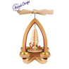 Teelichtpyramide mit Rehe 28cm