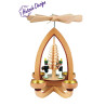 Teelichtpyramide mit Bergleute farbig 28cm