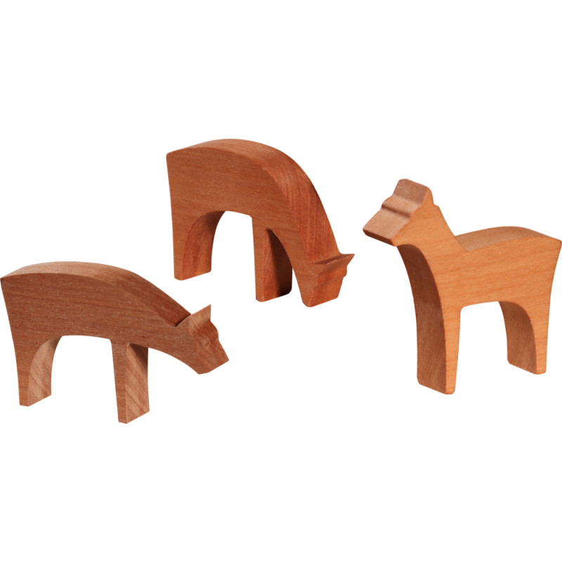 Rehe 3 teilig 4 x4 x1cm
