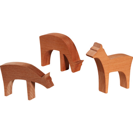 Rehe 3 teilig 4 x4 x1cm